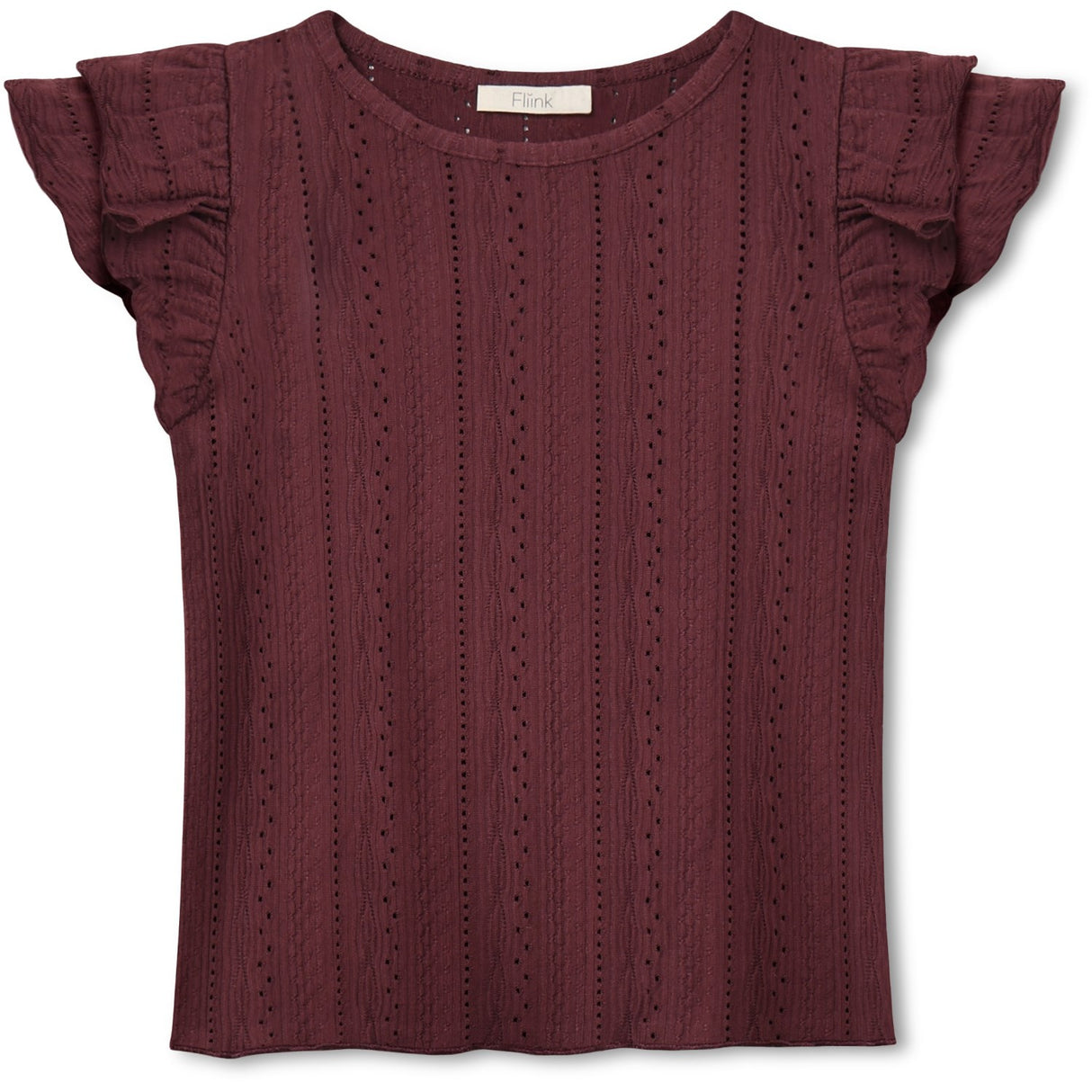 Fliink Burgendy Gabby Ss Bluse