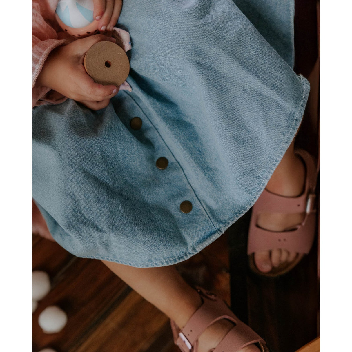 Fliink Light Denim Blue Don Denim Skjørt