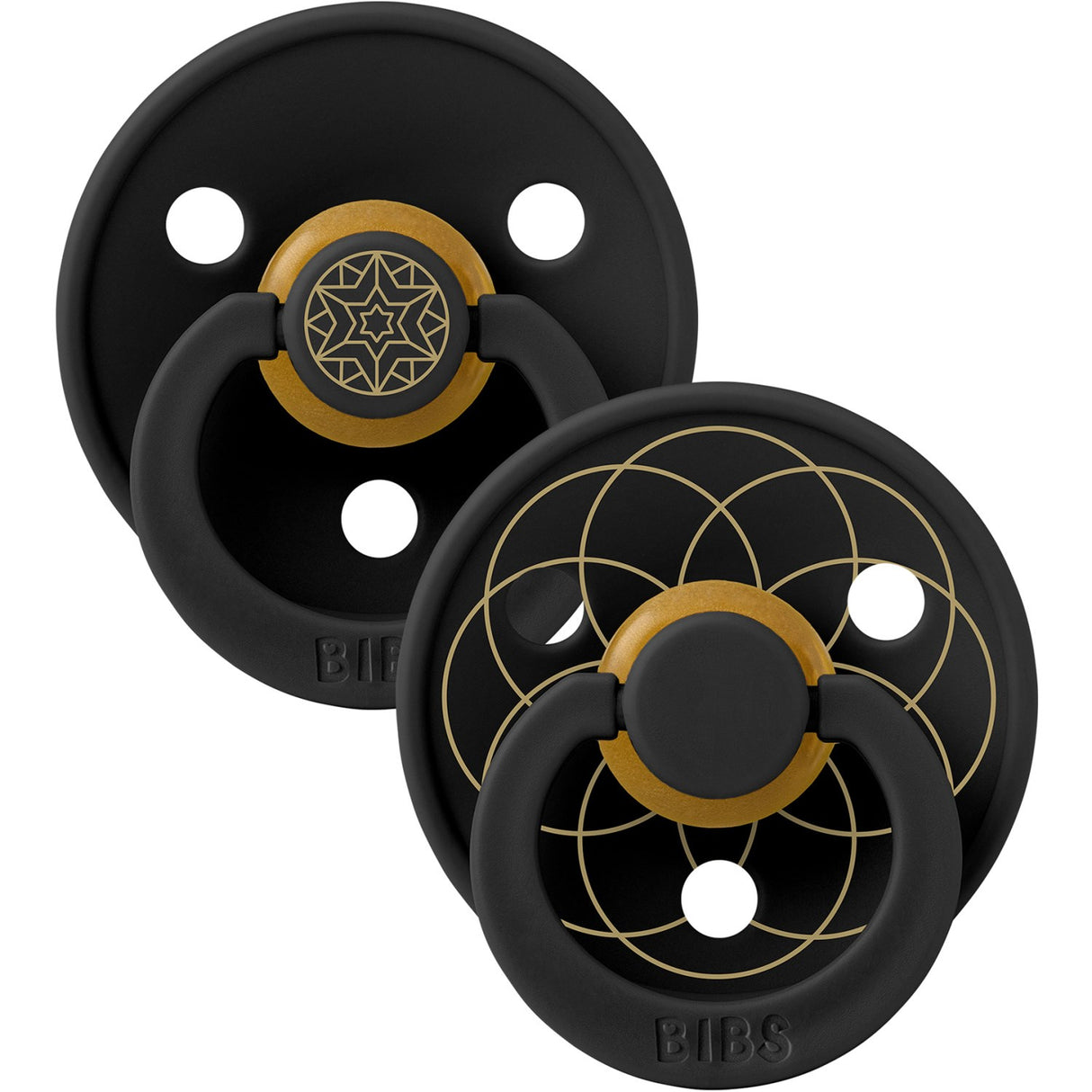 Bibs Ivory Gold Black Gold Smokk Studio Colour 4 Pakke Noor & Layl Latex