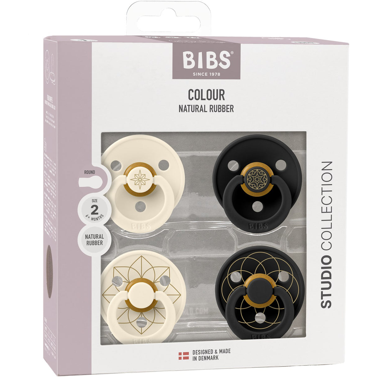 Bibs Ivory Gold Black Gold Smokk Studio Colour 4 Pakke Noor & Layl Latex