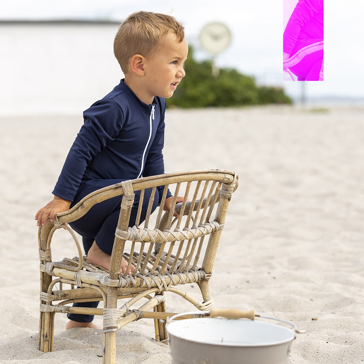 Petit Crabe Blue Lou Basic Sommerdragt L/S
