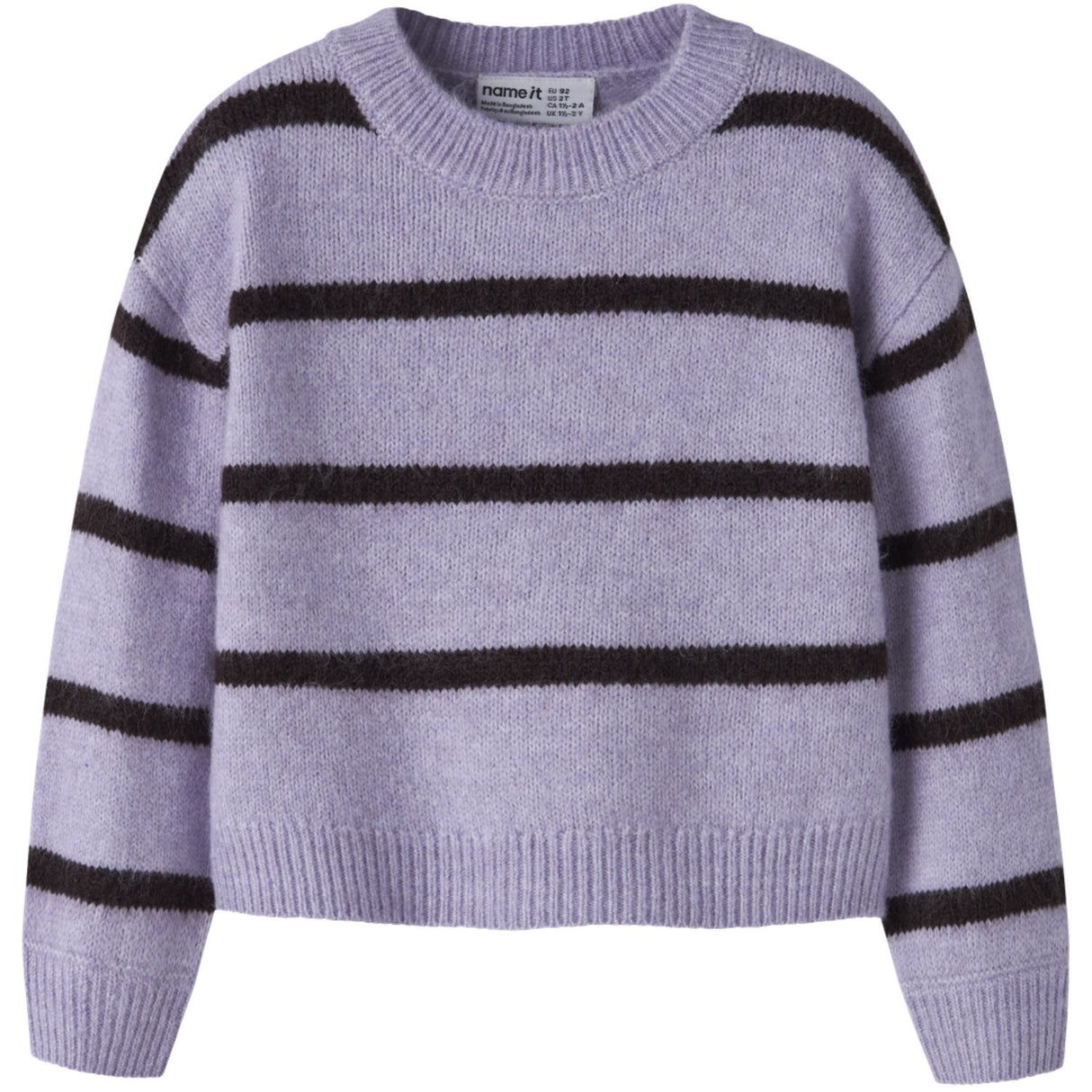 Name It Heirloom Lilac Chocolate Plum Nmfolenska Ls Strikk