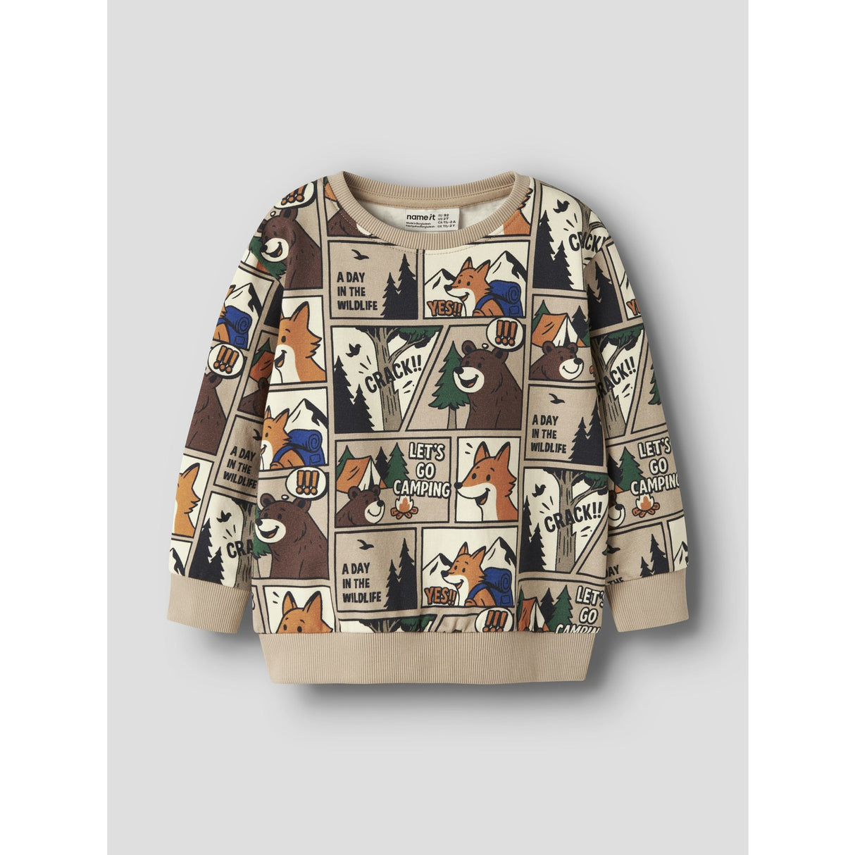 Name It Sesame Nmmoswaldy Ls Nreg Sweat Bru Eske