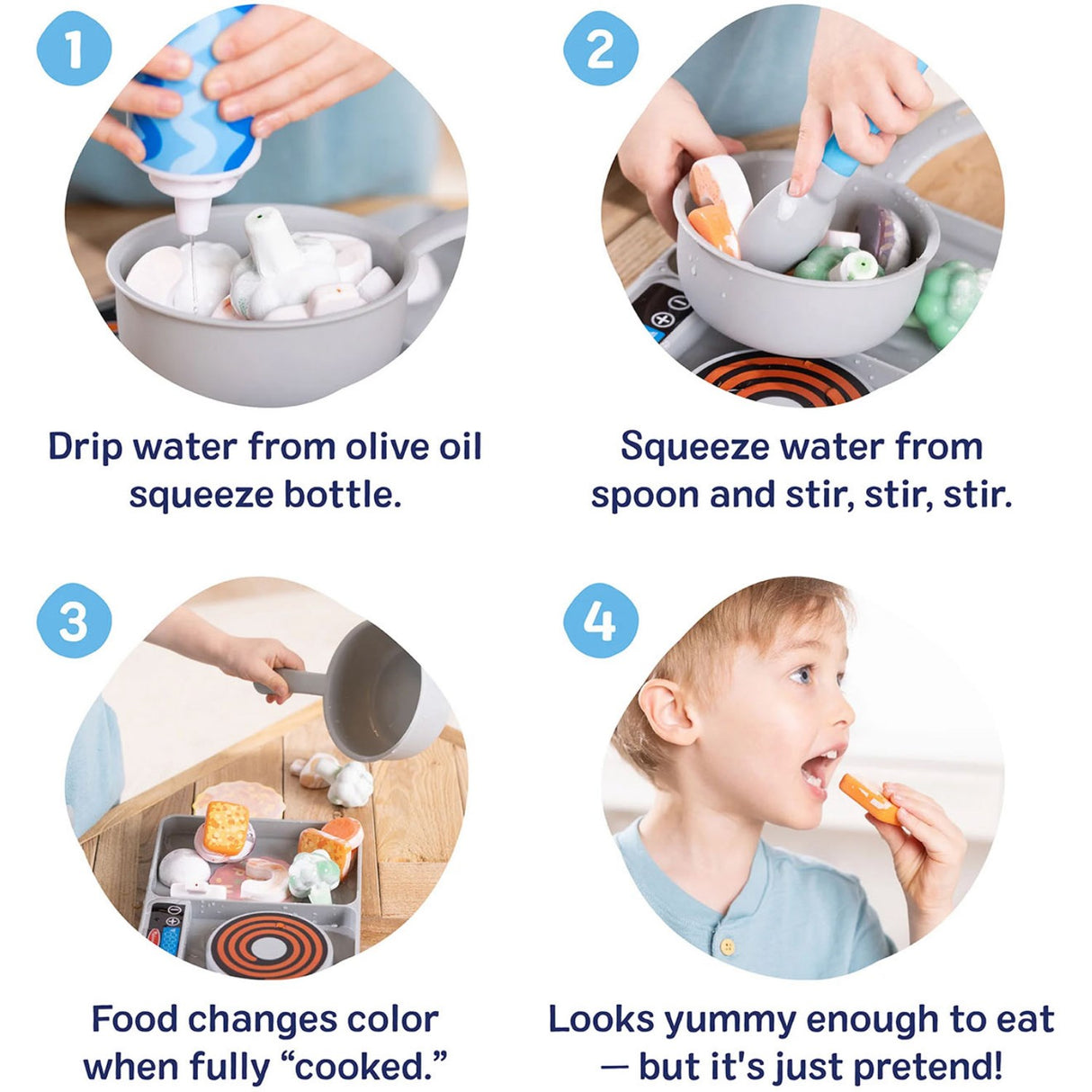 Melissa & Doug Multifarvet Legesæt - Water Wow! Simmer & Stir: Kogeplade-Sæt