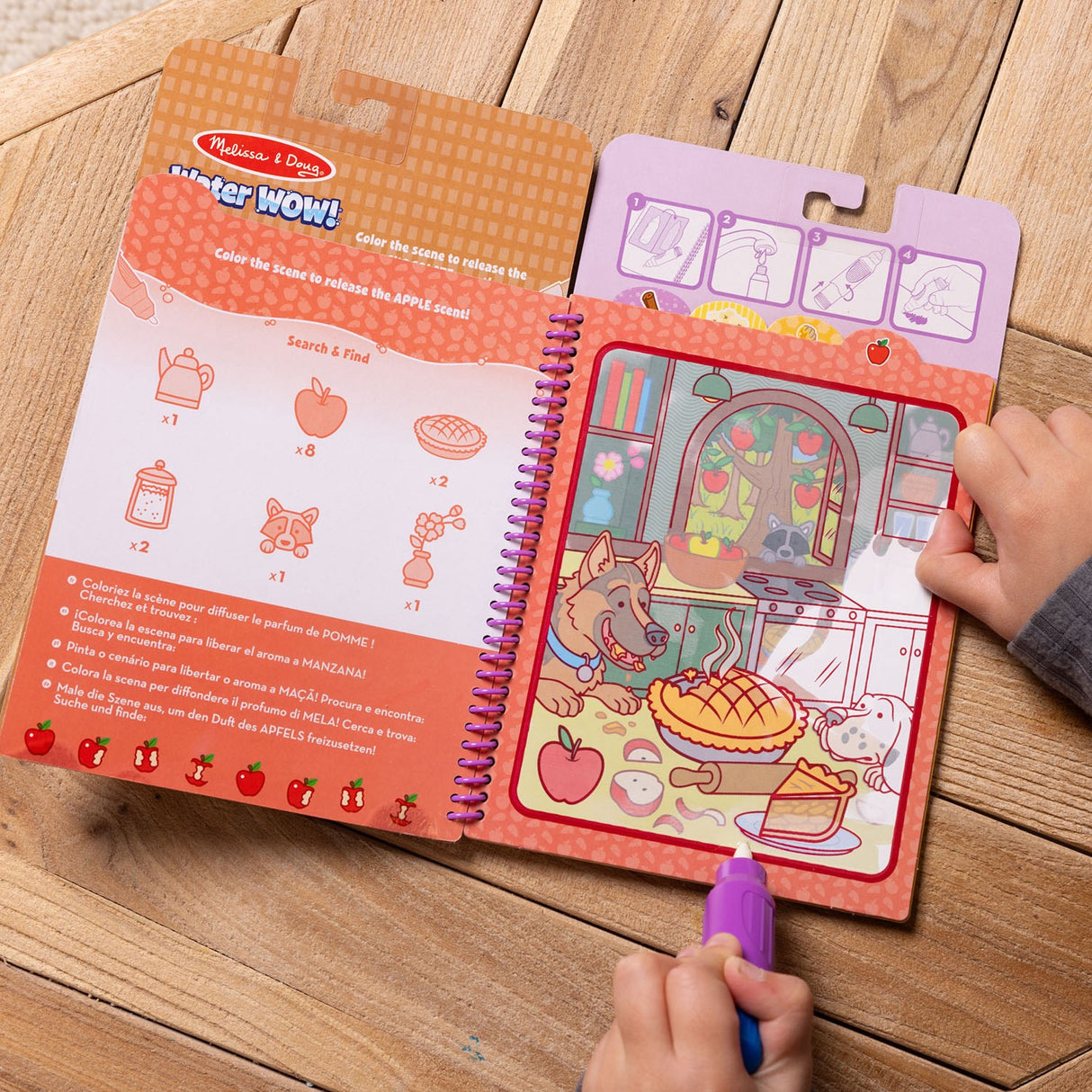 Melissa & Doug Lilla Farge Bok "Water Wow!" Snackdufte