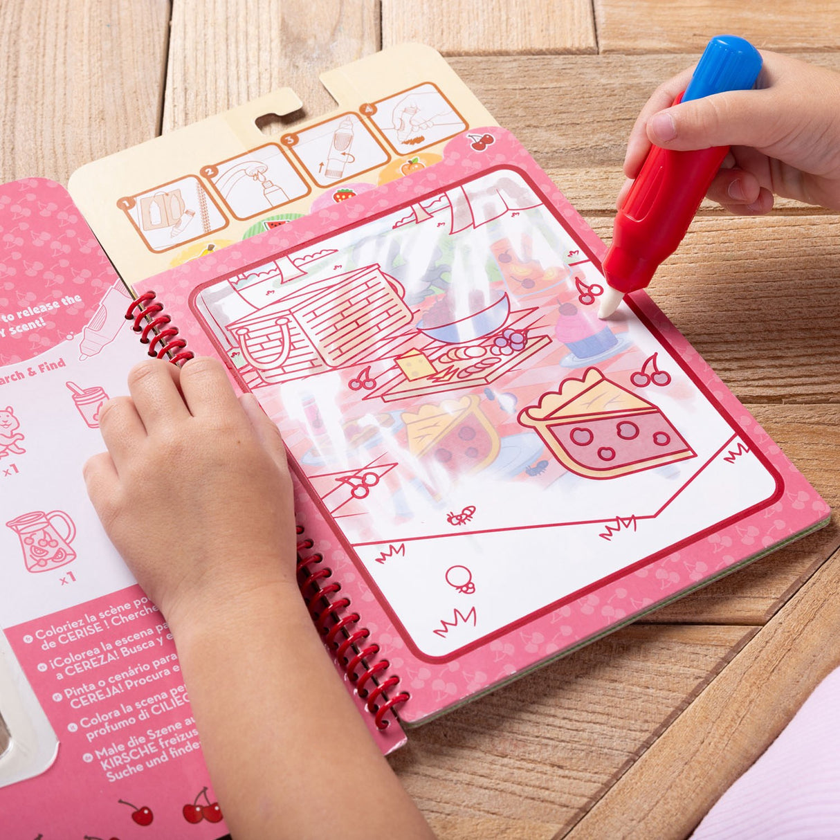 Melissa & Doug Rød Farge Bok "Water Wow!" Frugtdufte