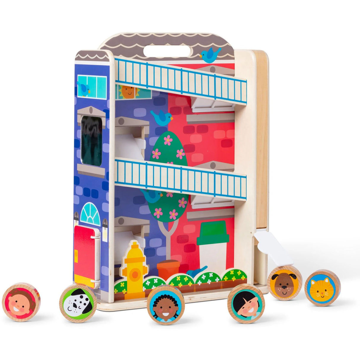 Melissa & Doug Multifarvet Legesæt - Go Tots - Byhus Tumlesæt