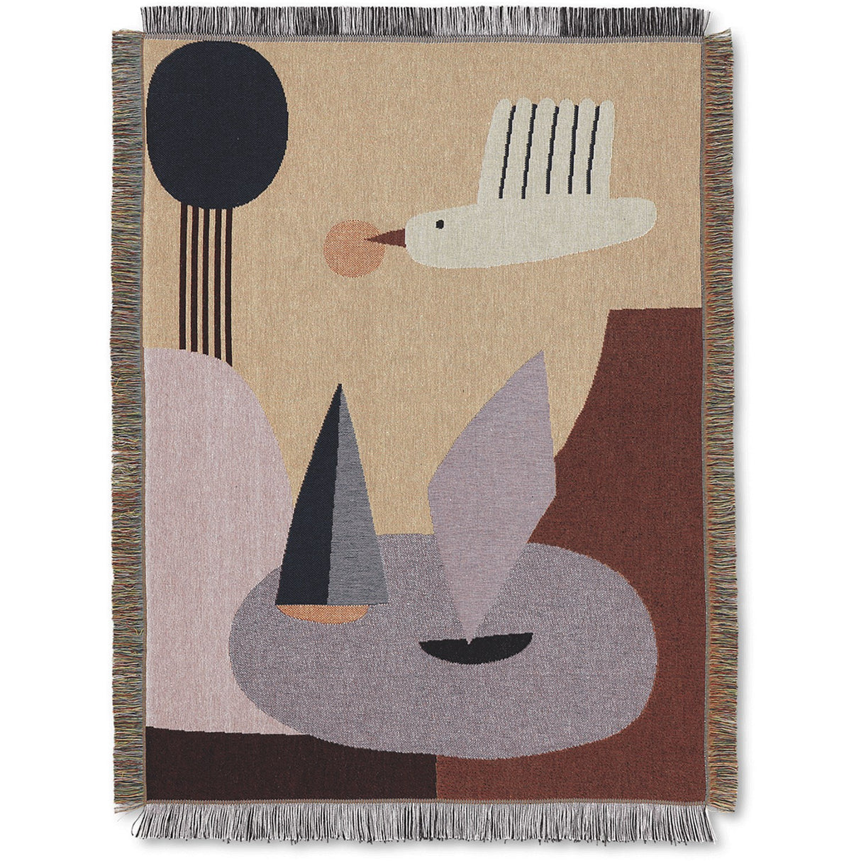 Ferm Living Multi Bird Tapestry Teppe