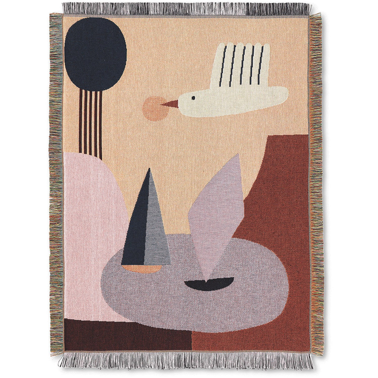 Ferm Living Multi Bird Tapestry Teppe