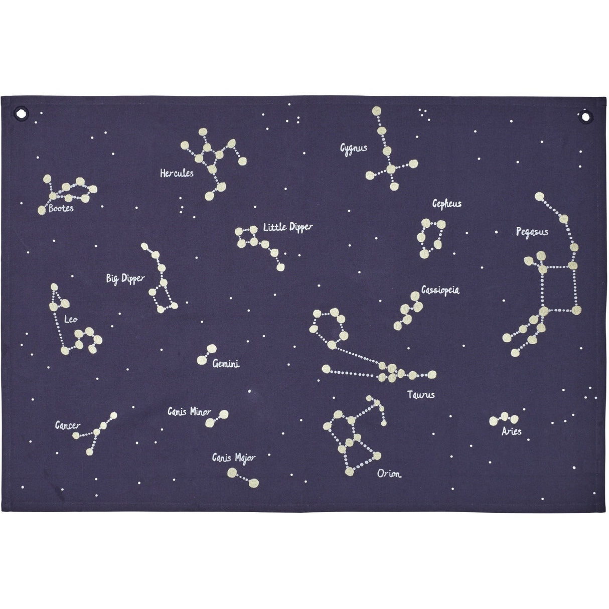 Ferm Living Dark Blue Constellation Tekstil Map