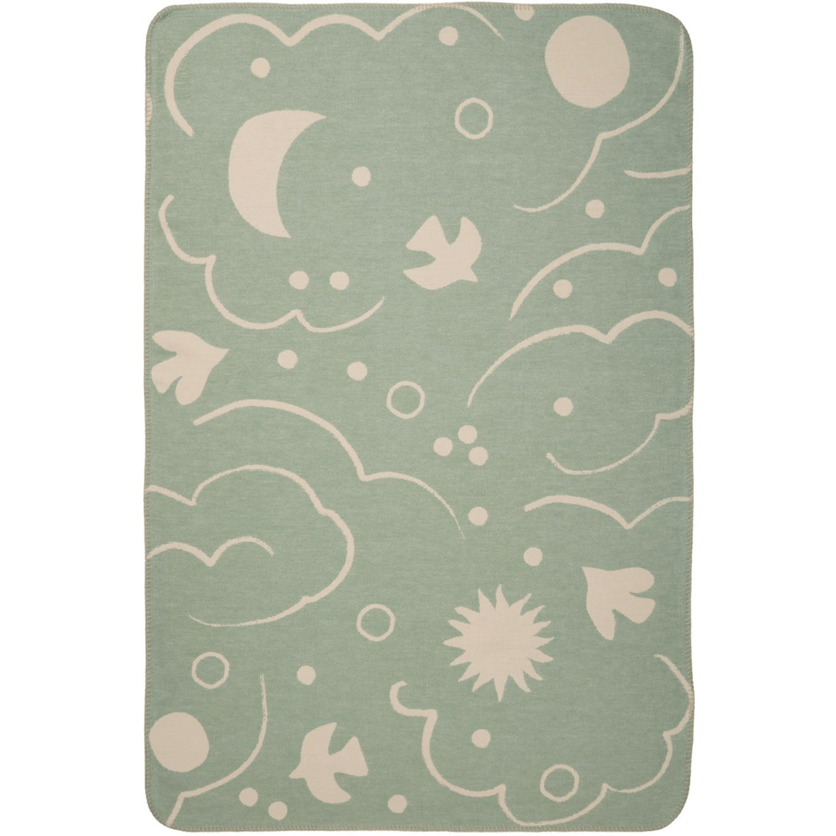Ferm Living Tea Green/Parchment Skye Teppe