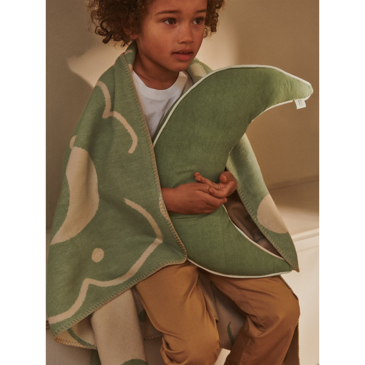 Ferm Living Tea Green/Parchment Skye Teppe