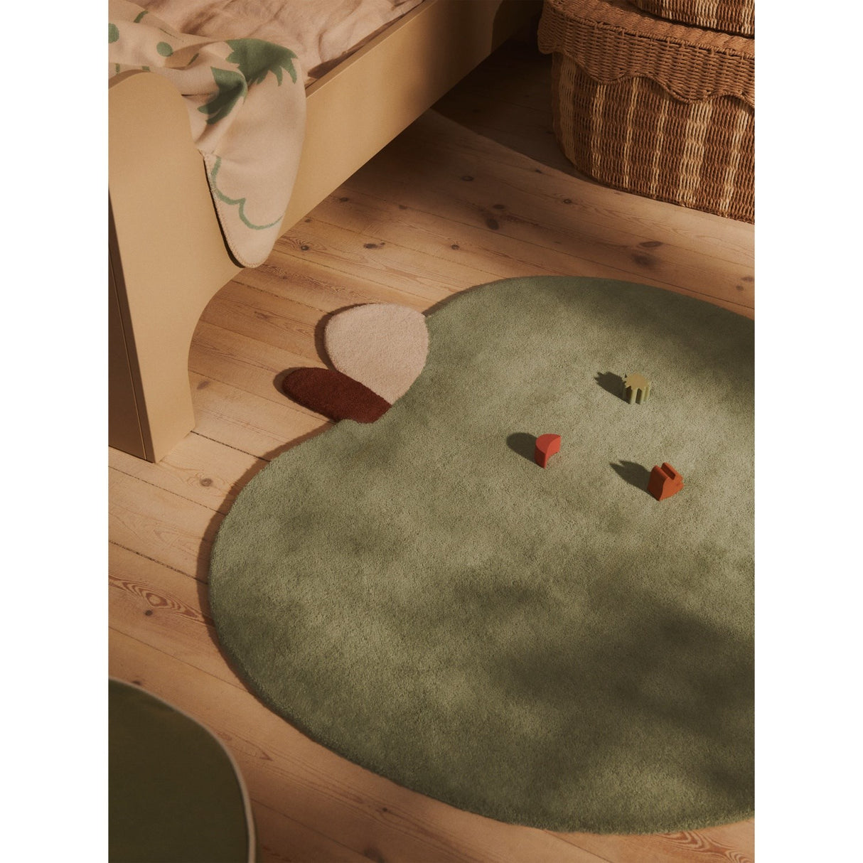 Ferm Living Tea Green Apple Tufted Rug