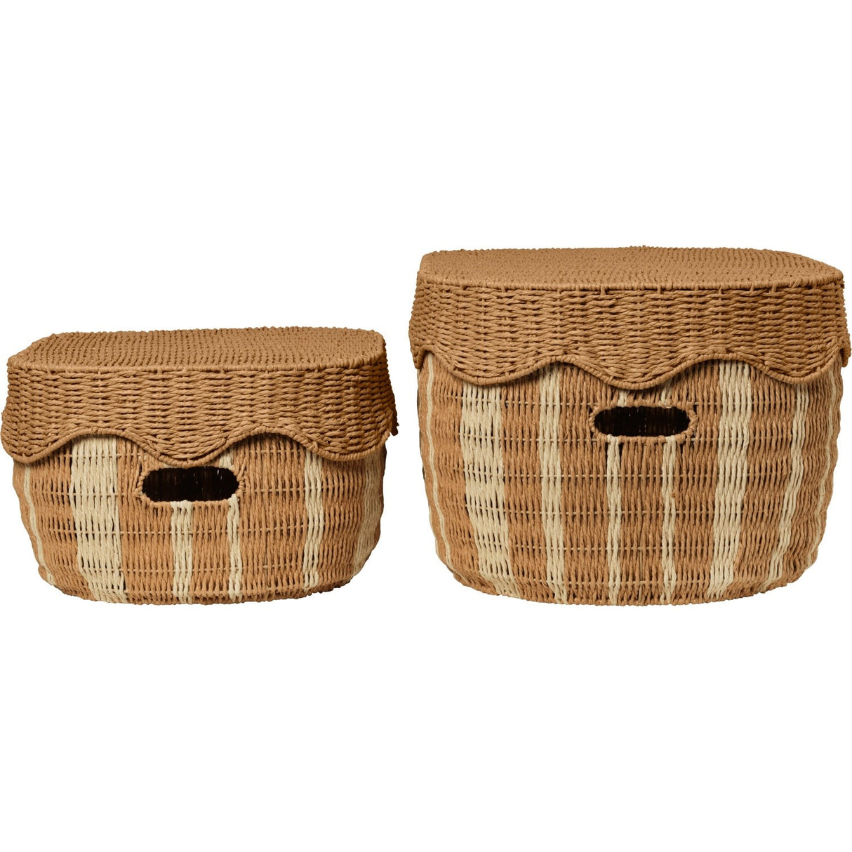Ferm Living Natural/Off-white Rivan Oppbevaring Baskets 2 Pakke