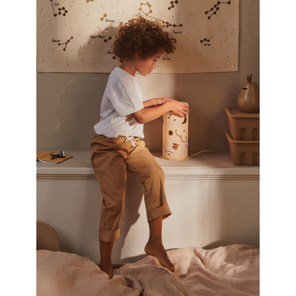 Ferm Living Natural/Bronze Skye Table Lampe