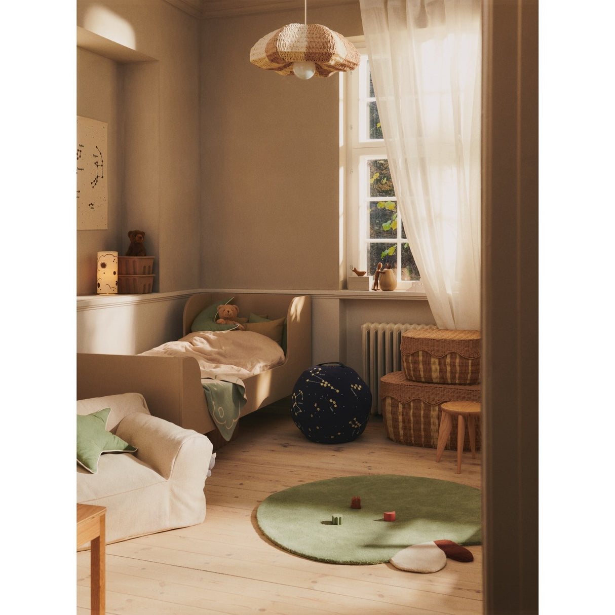 Ferm Living Natural/Bronze Skye Table Lampe