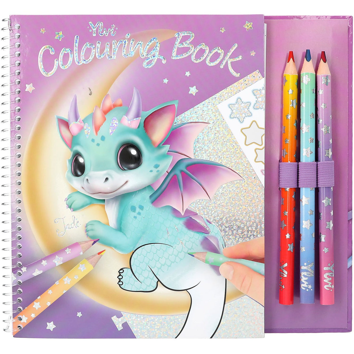 Ylvi Lucky Dragon Colouring Bok