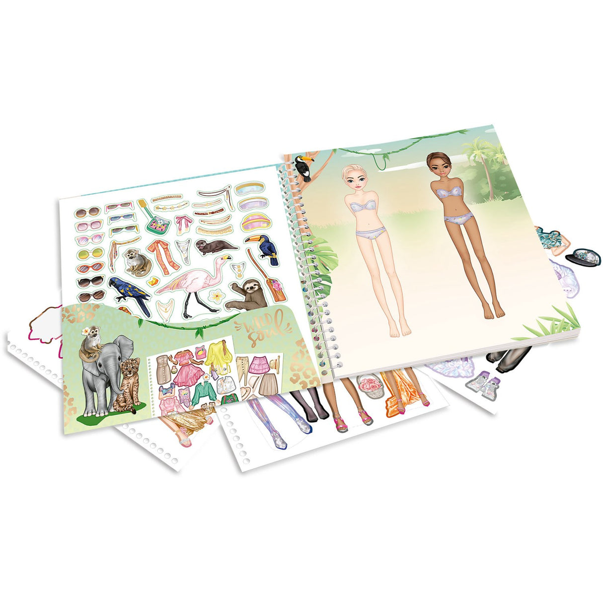 TOPModel Safari Kjole Me Up Stickerbook