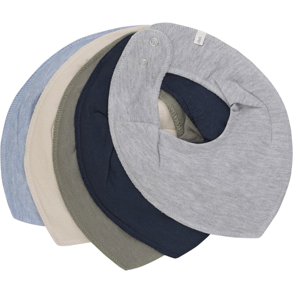 Pippi Blue Fog Bandana Smekke - Solid (5-Pack)