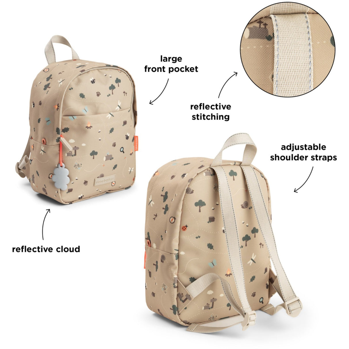 DonebyDeer Sand Tiny Trails Kids Rygsekk