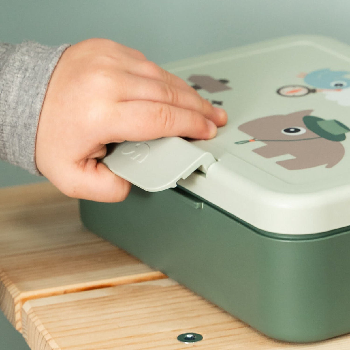 DonebyDeer Green Tiny Trails Lunch Eske Med Divider