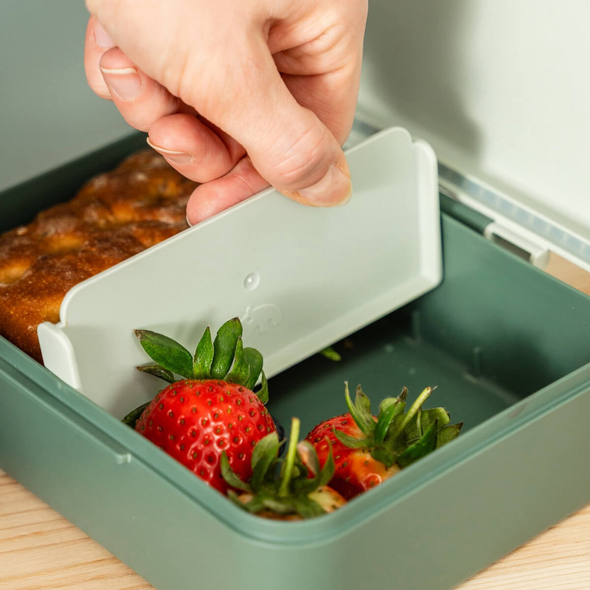 DonebyDeer Green Tiny Trails Lunch Eske Med Divider