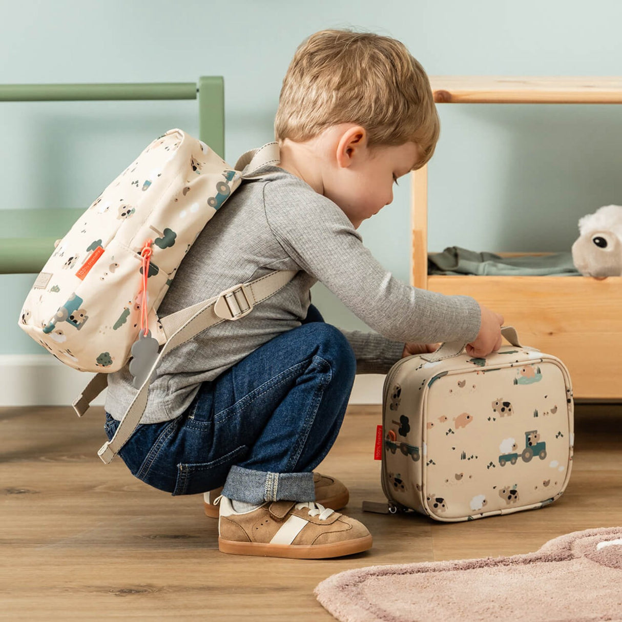 DonebyDeer Sand Tiny Farm Tiny Insulated Lunch Veske