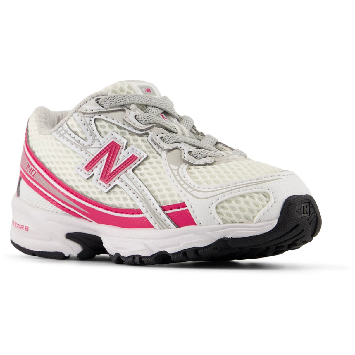 New Balance White New Balance 740 Kids Bungee Lace