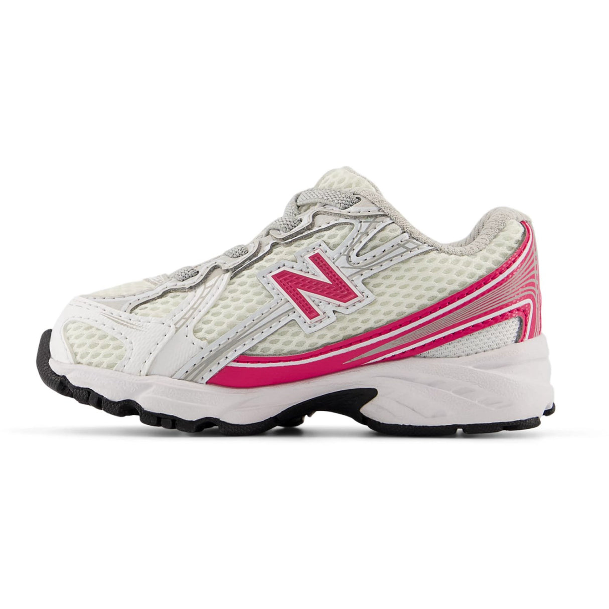 New Balance White New Balance 740 Kids Bungee Lace