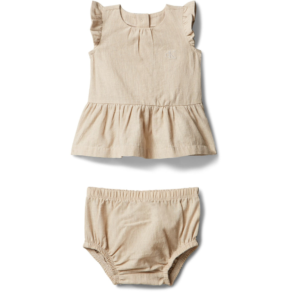 Calvin Klein Oatmeal Soft Woven Kjole