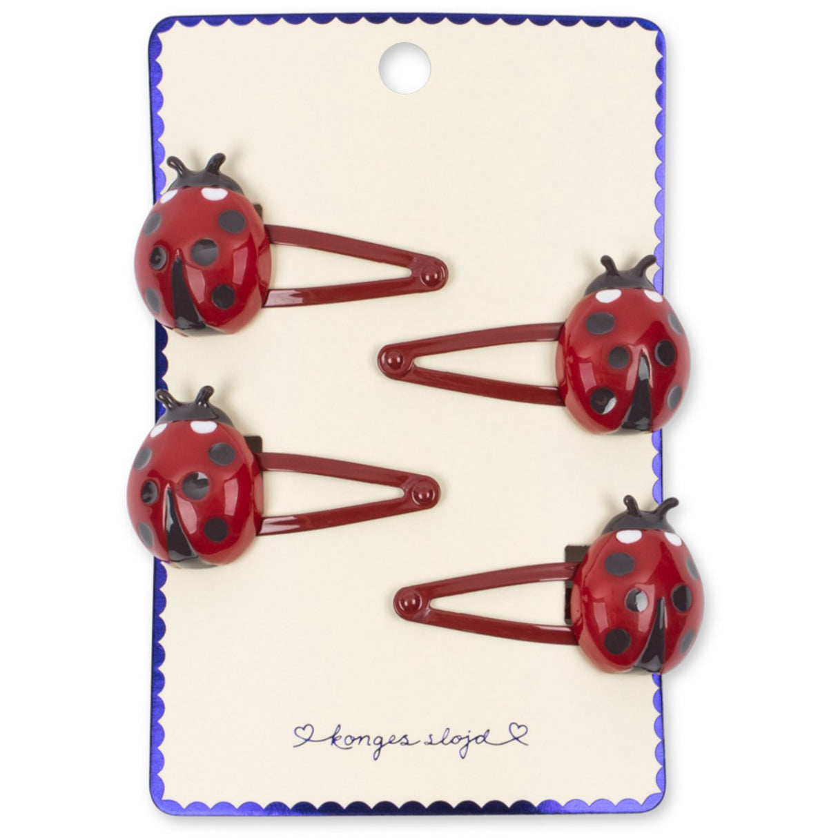 Konges Sløjd Ladybug Ladybug 4 Pakke Hair Clips
