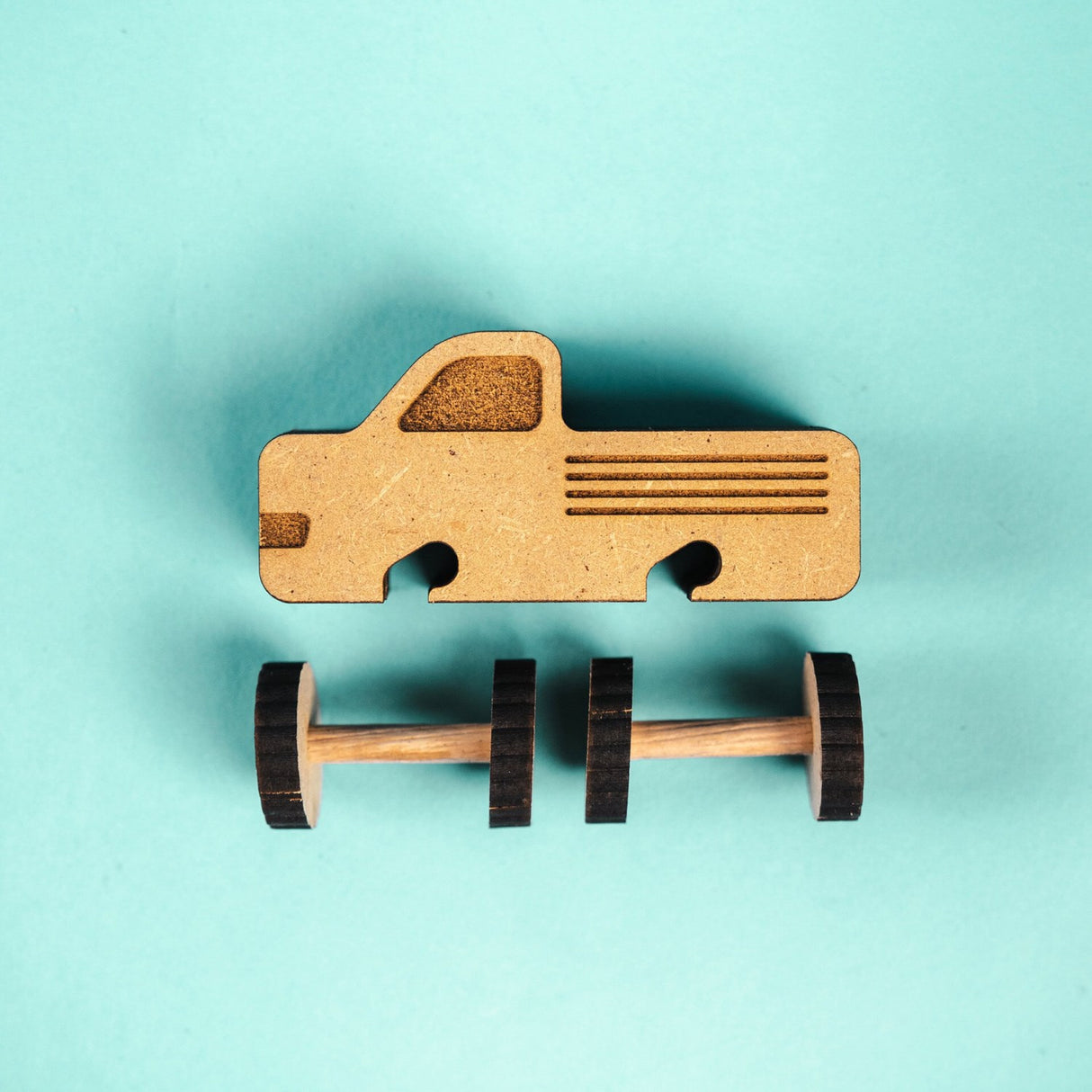 Crateit Town Wooden Leketøy Thunder Lastbil