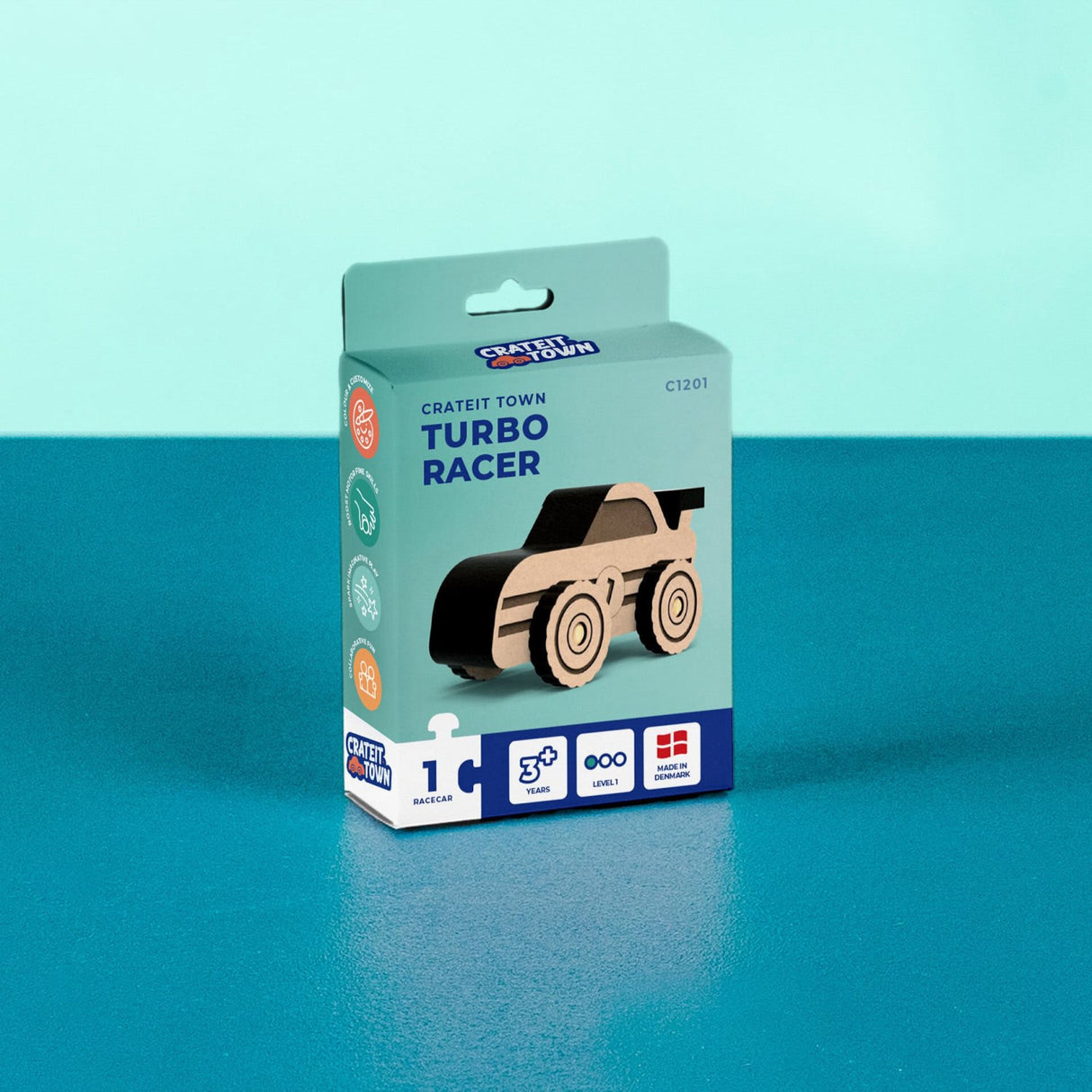 Crateit Town Wooden Leketøy Turbo Racer