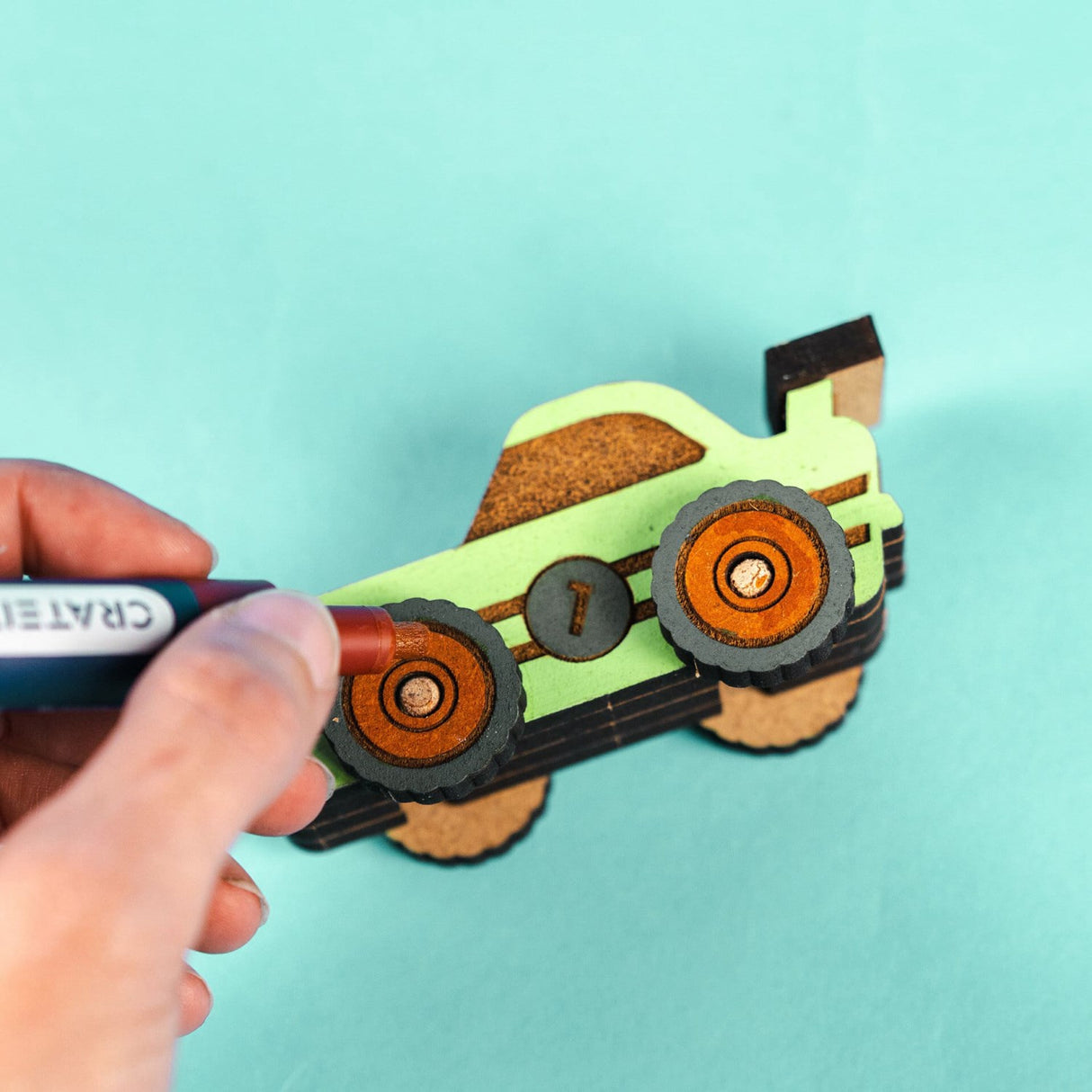Crateit Town Wooden Leketøy Turbo Racer