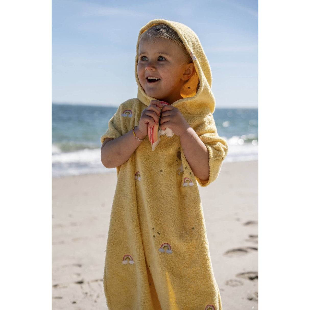 FILIBABBA Unicorn Shores Badeponcho Med Broderi GOTS