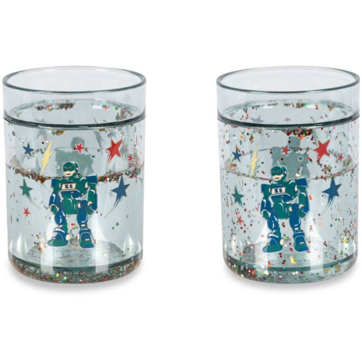 Konges Sløjd Hero Robot 2 Pakke Glitter Cups