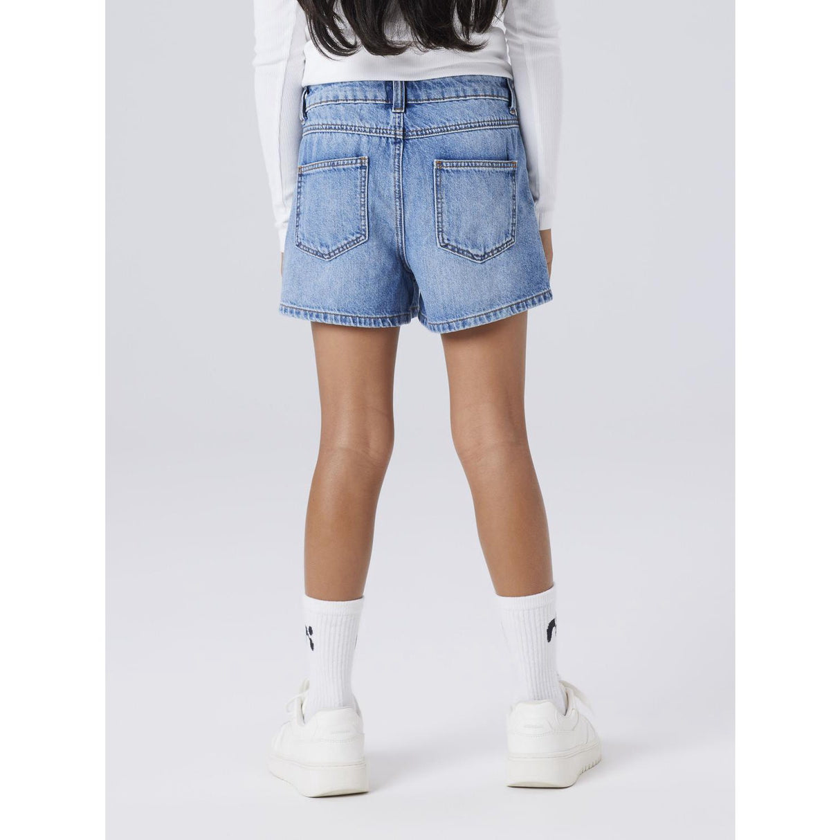 Name It Medium Blue Denim Nkfrose Mor Dnm Shorts 1141-Mj Noos
