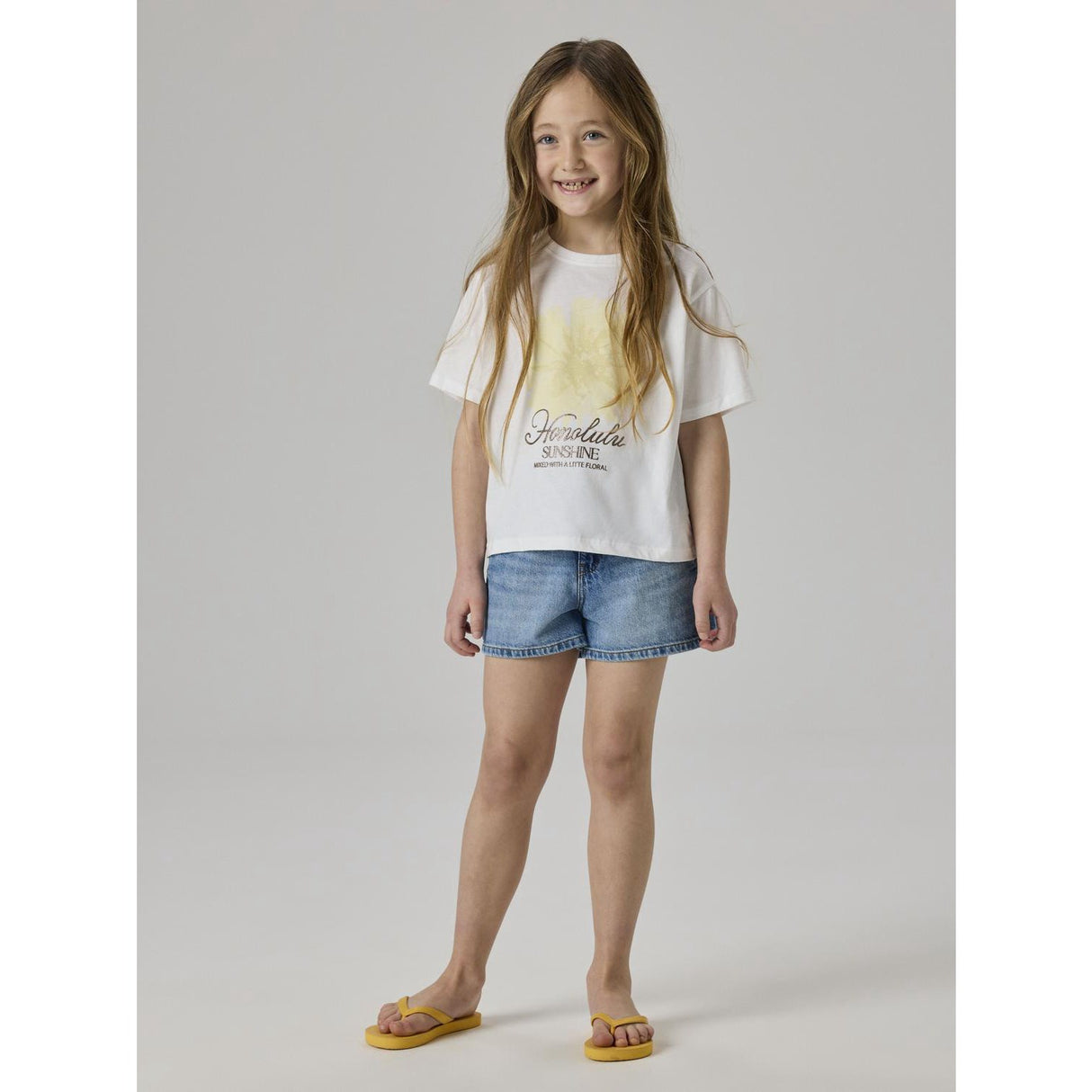Name It Medium Blue Denim Nkfrose Mor Dnm Shorts 1141-Mj Noos