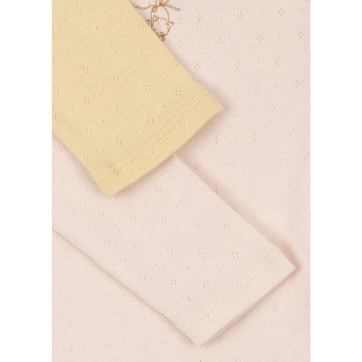 Konges Sløjd Banana Crepe/Creole Pink Fanga Perla 2 Pakke Ls Body Ocs