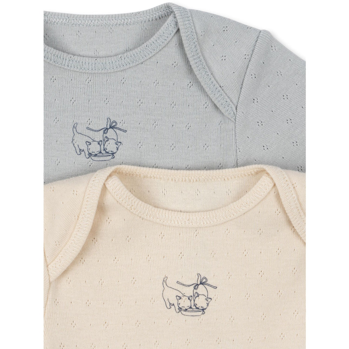 Konges Sløjd Buttercream/Pearl Blue Fanga Perla 2 Pakke Ss Body Ocs