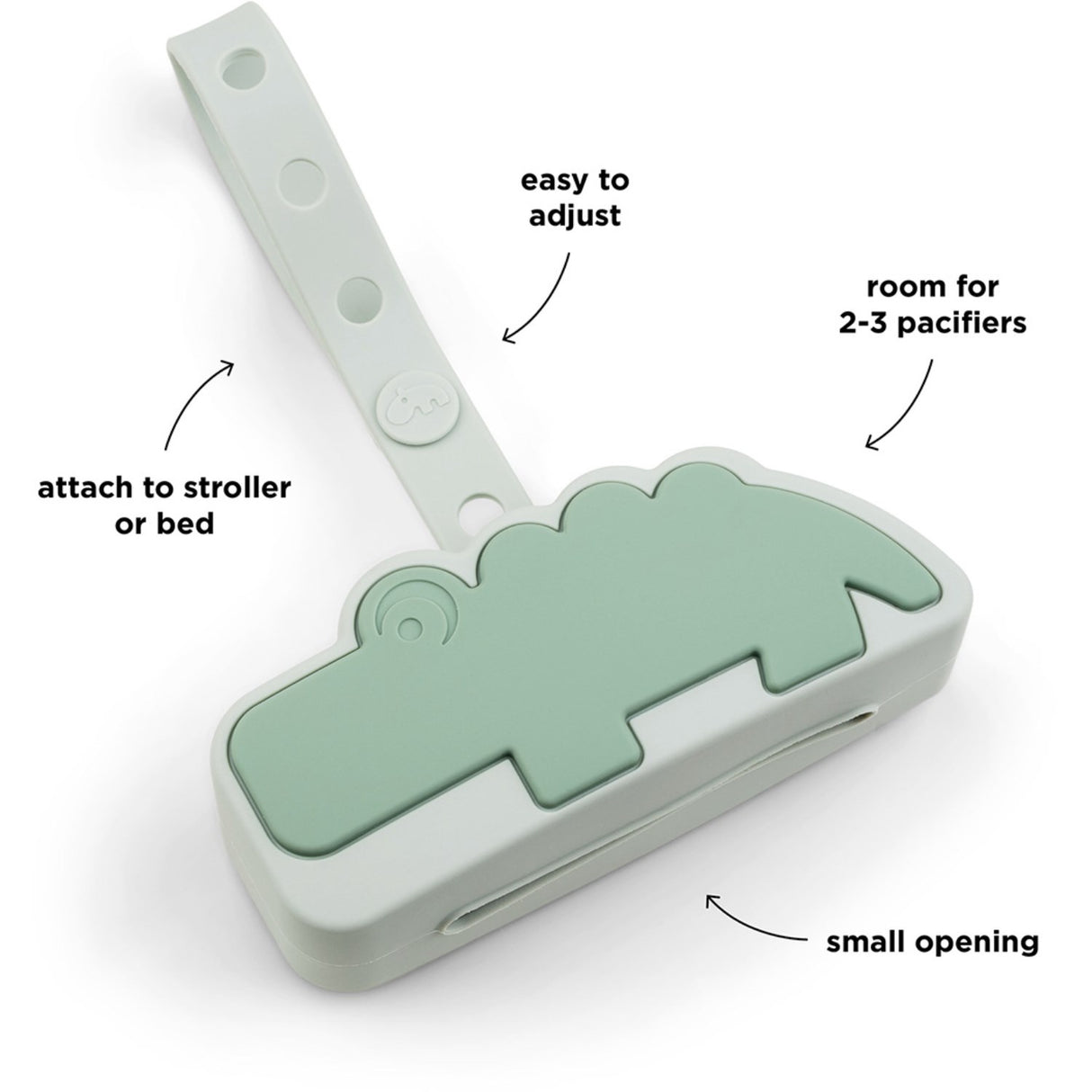 DonebyDeer Green Choco Silikon Sutteholder