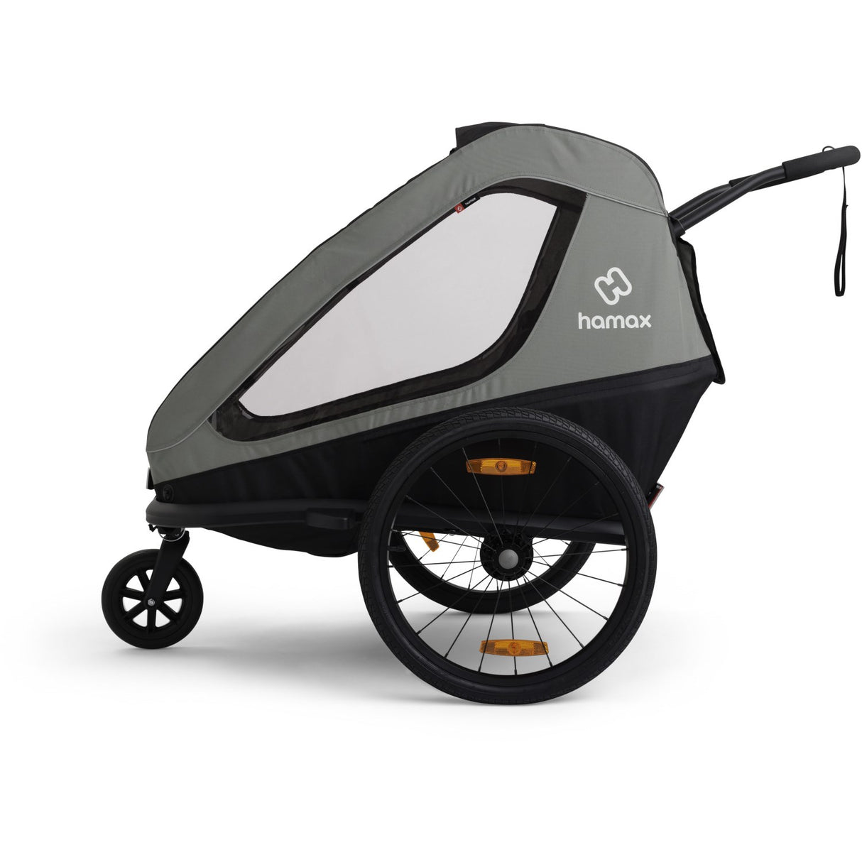 Hamax Khaki Green/Black Traveller Bicycle Trailer Dobbel