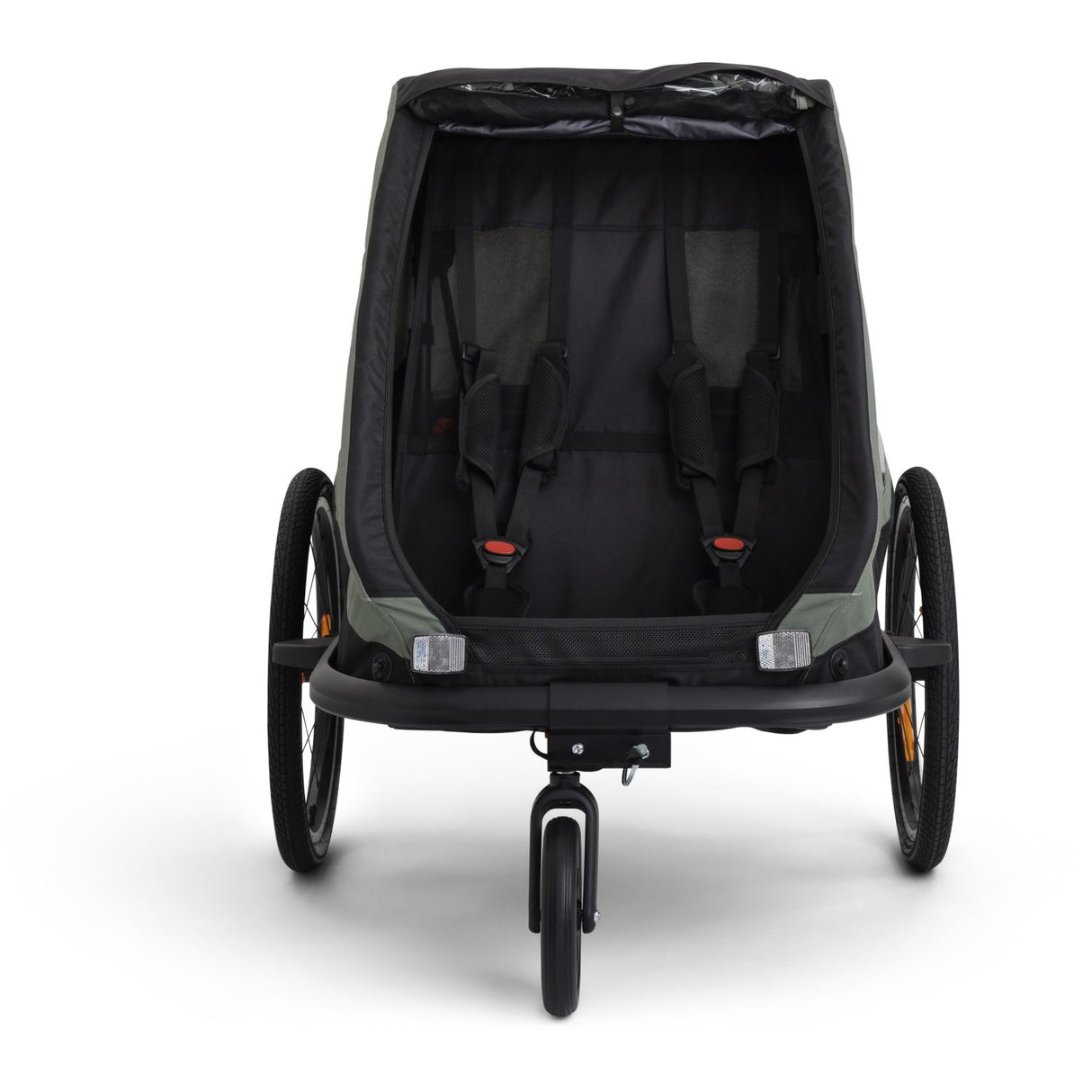 Hamax Khaki Green/Black Traveller Bicycle Trailer Dobbel