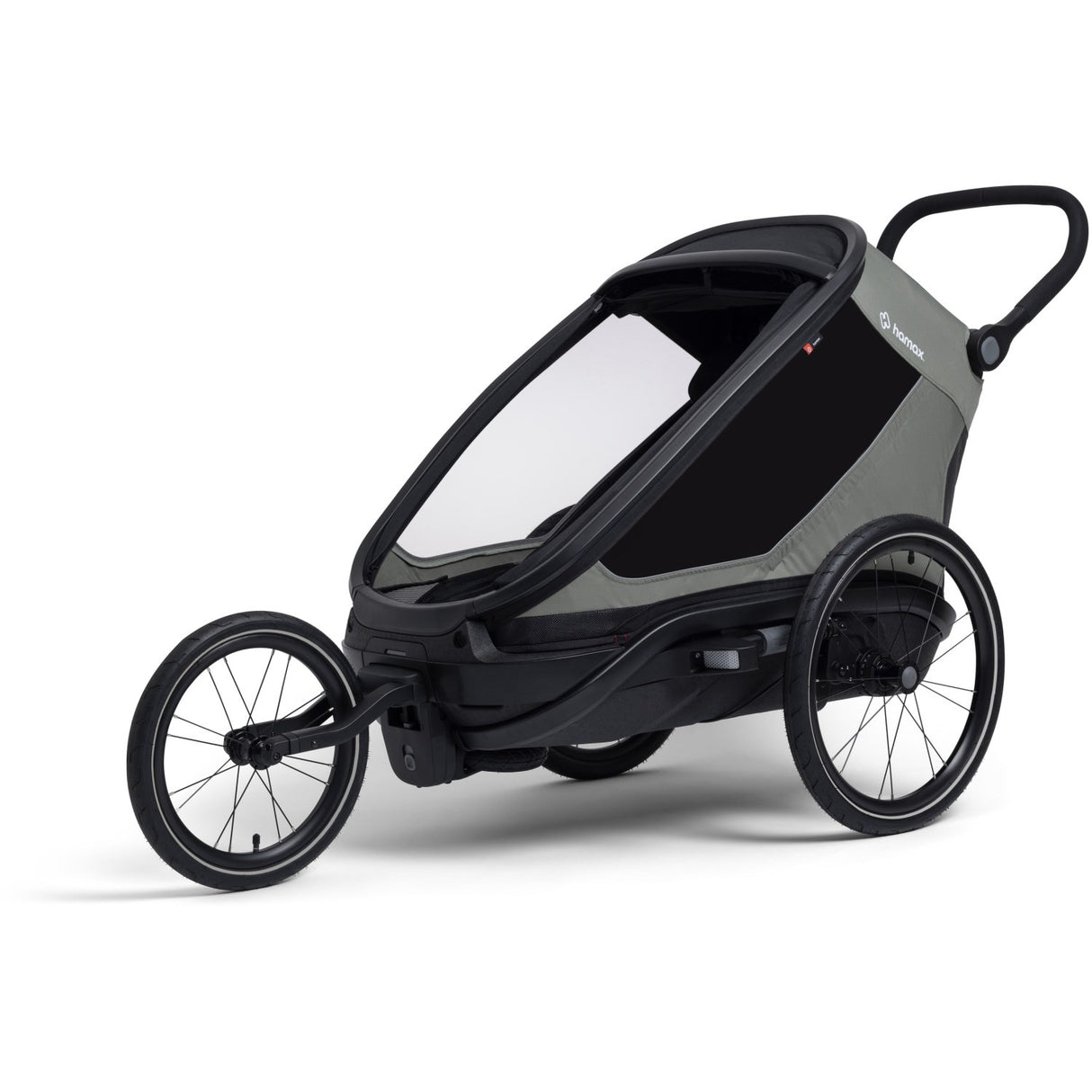Hamax Green/Black Outback Next Enkelt Bicycle Trailer Enkelt
