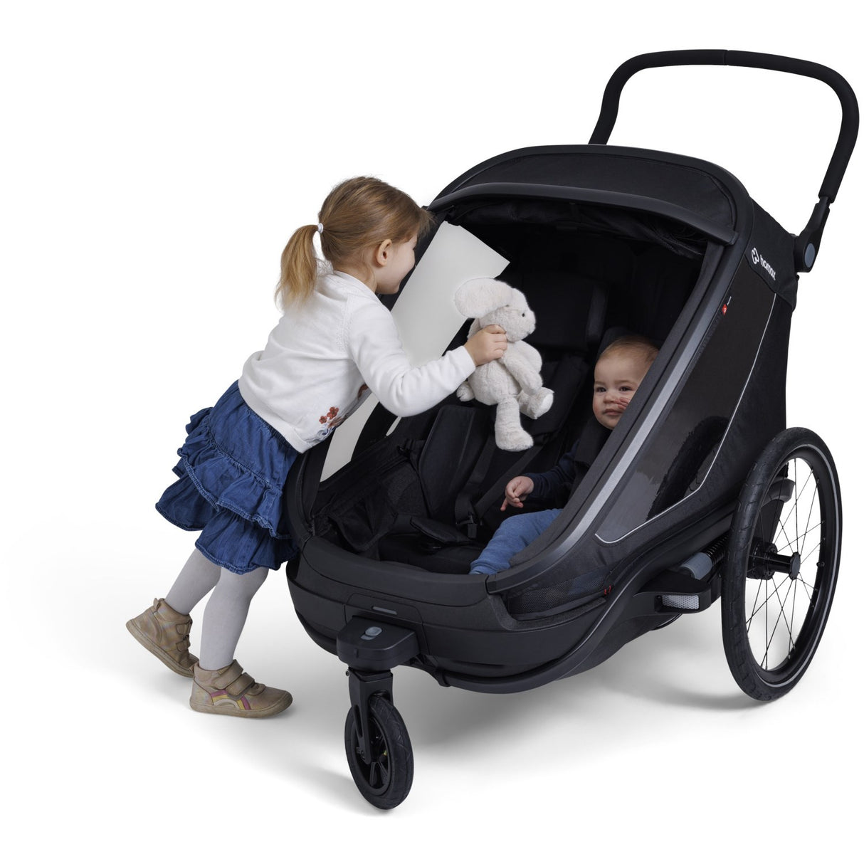 Hamax Black Outback Next Bicycle Trailer Dobbel