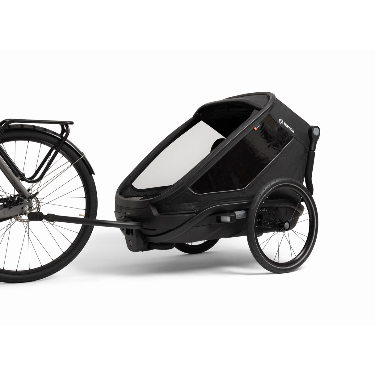 Hamax Black Outback Next Bicycle Trailer Dobbel
