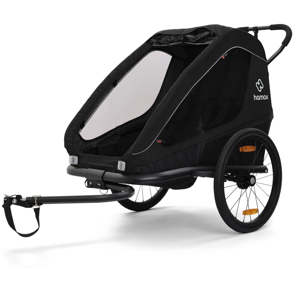 Hamax Black Traveller Bicycle Trailer Dobbel