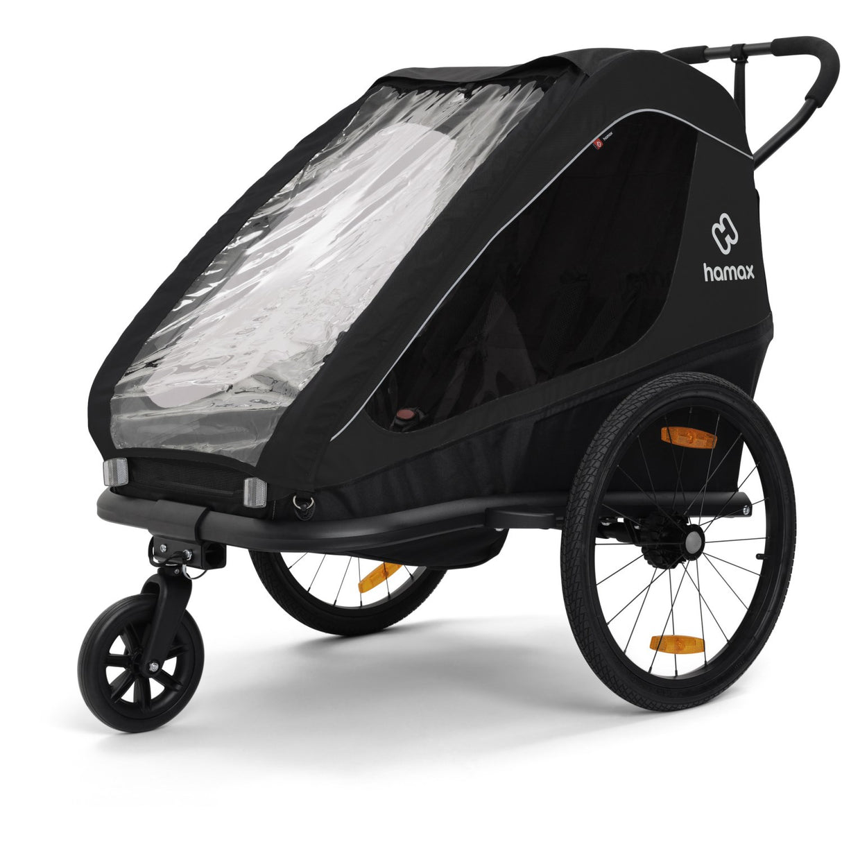 Hamax Black Traveller Bicycle Trailer Dobbel