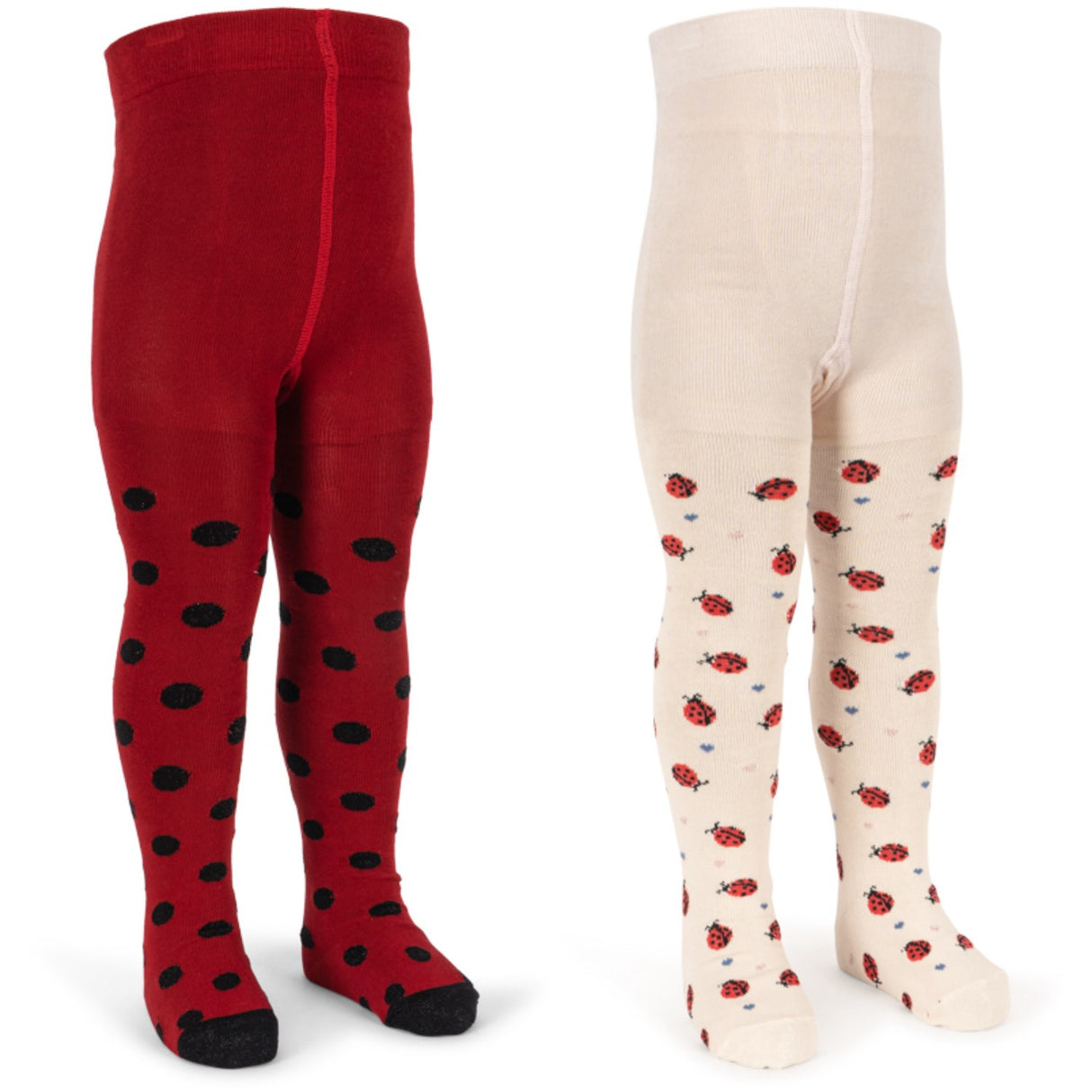 Konges Sløjd Ladybug 2 Pakke Ladybug Jacquard Strømpebukser