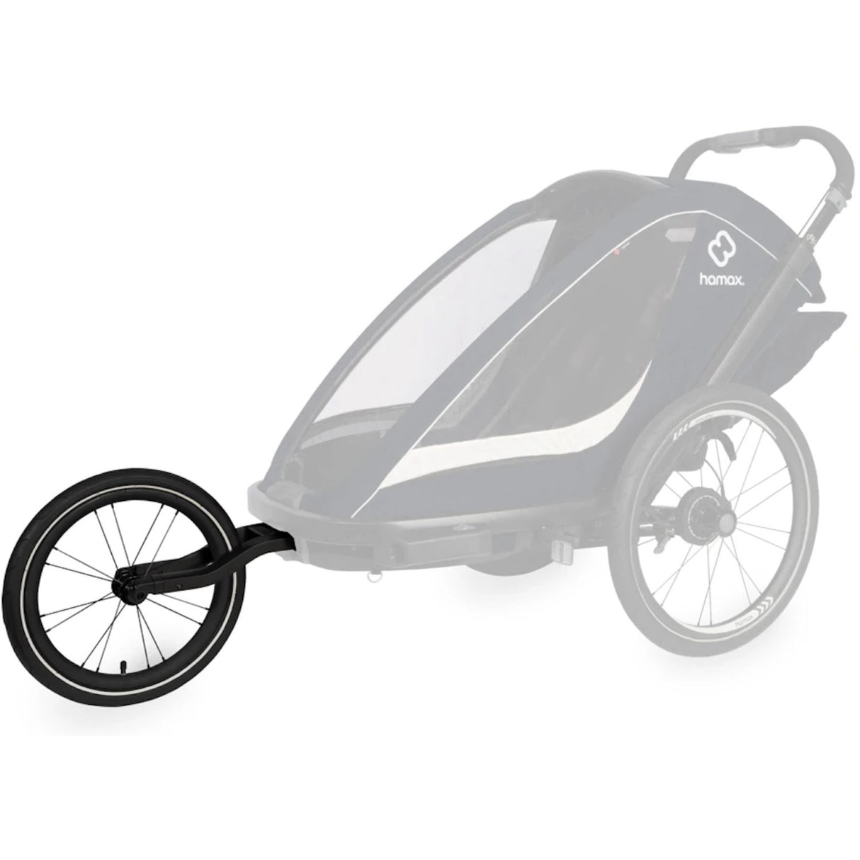 Hamax Black All-Terrain Wheel One Size